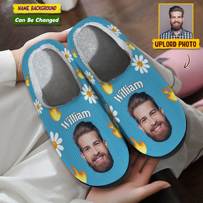 Funny Christmas Design Cotton Slippers, Custom Cotton Slippers With Face,  Personalized Pet Photo Cotton Slippers, Family Casual Slipper Gift - Etsy