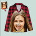 GeckoCustom Custom Photo Portrait Face With Christmas Accesories Pajamas N369 HN590 For Adult / Only Shirt / XS