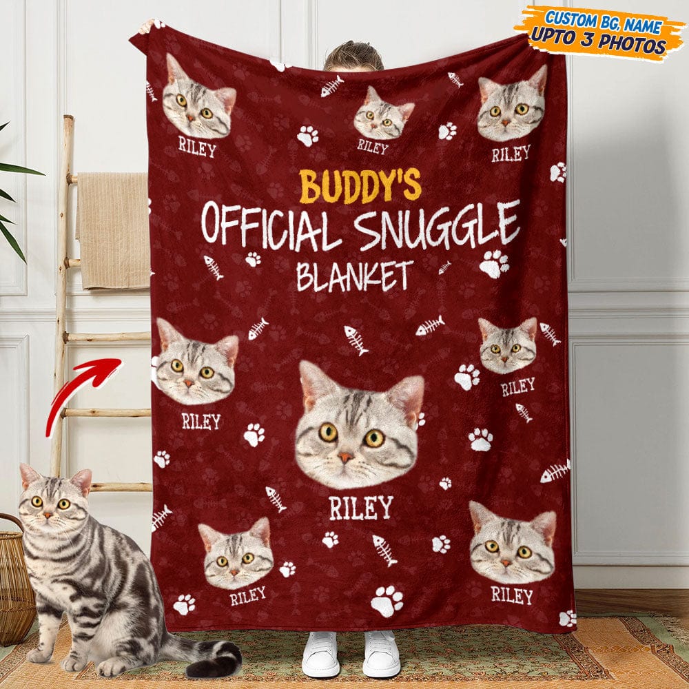 Official Snuggle Blanket Upload Photo Cat Blanket N304 HN590 — GeckoCustom