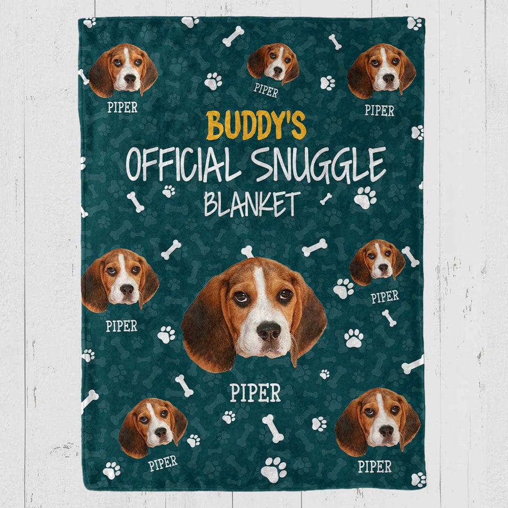 GeckoCustom Custom Photo Portrait With Accessories Pattern Dog Blanket N304 HN590