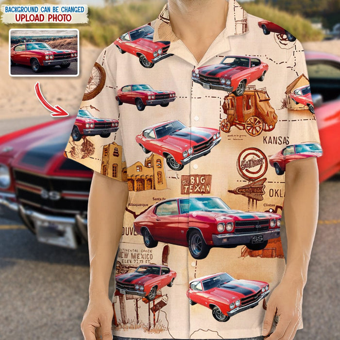 GeckoCustom Custom Photo Route 66 For Car Lover Hawaiian Shirt N304 889171