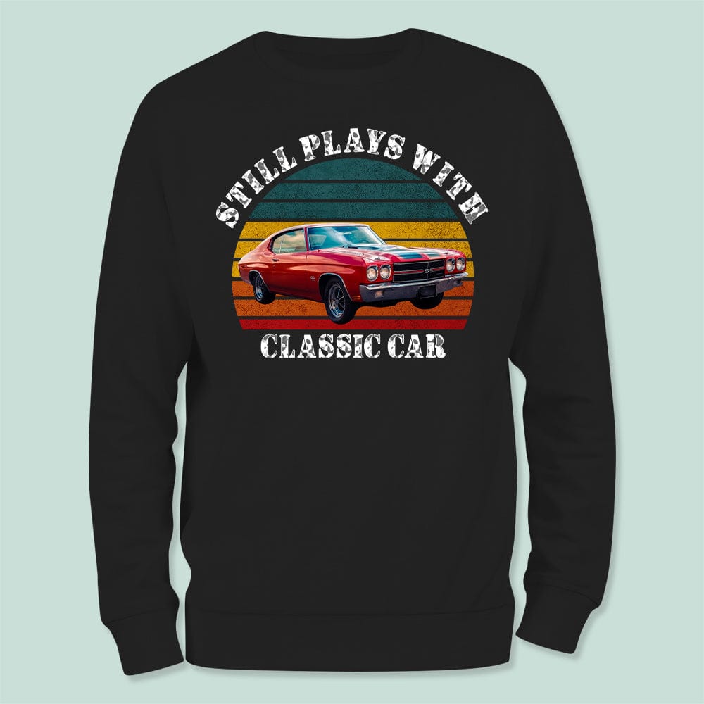 GeckoCustom Custom Photo Still Plays With Cars Vintage Car Shirt N304 HN590