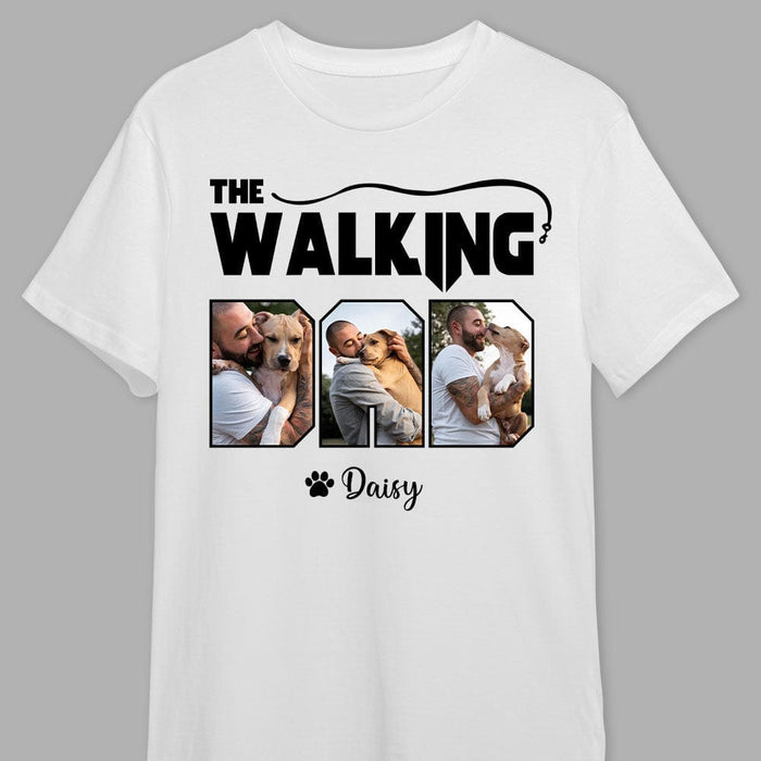 GeckoCustom Custom Photo The Walking Dad Dog Bright Shirt K228 889086 Premium Tee (Favorite) / P White / S