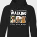 GeckoCustom Custom Photo The Walking Dad Dog Dark Shirt K228 889084 Pullover Hoodie / Black Colour / S