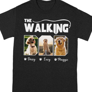 GeckoCustom Custom Photo The Walking Dad Dog Dark Shirt K228 889084 Premium Tee (Favorite) / P Black / S