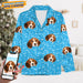 GeckoCustom Custom Photo Tie Dye Background Dog Pajamas N304 HN590