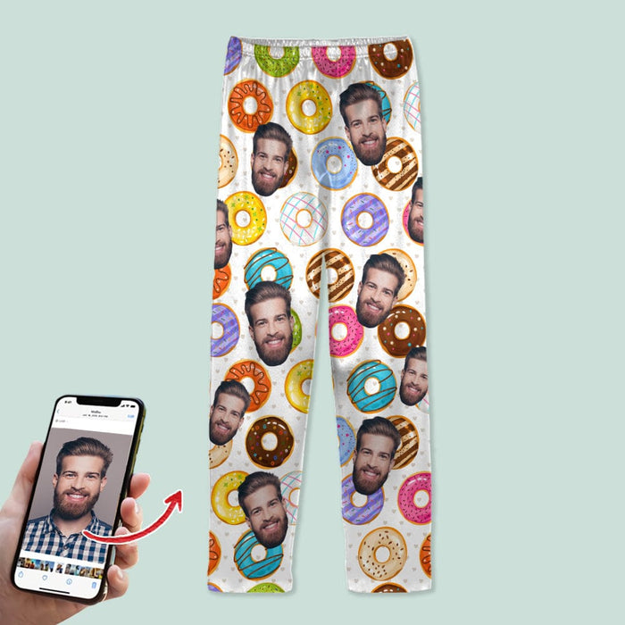 GeckoCustom Custom Photo Tie Dye Background For Christmas Pajamas N304 HN590 For Kid / Only Pants / 3XS