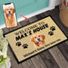 GeckoCustom Custom Photo Welcome To House Dog Doormat K228 HN590