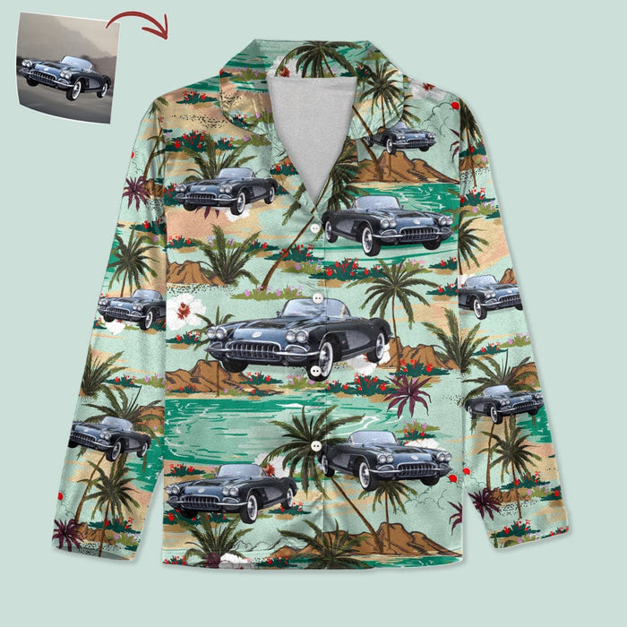GeckoCustom Custom Photo With Accessories Pattern Car Pajamas N304 HN590 For Adult / Only Shirt / XS