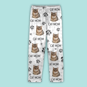 GeckoCustom Custom Photo With Black Paw Icon Cat Pajamas N304