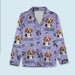 GeckoCustom Custom Photo With Dog Paw Pajamas N304 For Kid / Only Shirt / 3XS