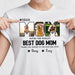 GeckoCustom Custom Photo You're The World's Best Dog Mom Bright Shirt K228 889104 Women Tee / Light Blue Color / S