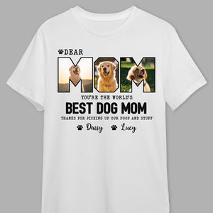 GeckoCustom Custom Photo You're The World's Best Dog Mom Bright Shirt K228 889104 Premium Tee (Favorite) / P Light Blue / S
