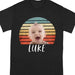 GeckoCustom Custom Vintage Retro Photo Shirt, Custom Face Shirt, Photo Print Shirt Premium T-shirt / P Black / S
