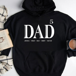 GeckoCustom Dad Custom Kids Names Personalized Custom Father's Day Shirt H319