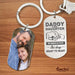 GeckoCustom Daddy And Daughter Always Heart To Heart Family Metal Keychain HN590 With Gift Box (Favorite) / 1.77" x 1.06"