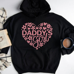 GeckoCustom Daddy's Girl Father's Day Gift Family Shirt, HN590 Pullover Hoodie / Black Colour / S