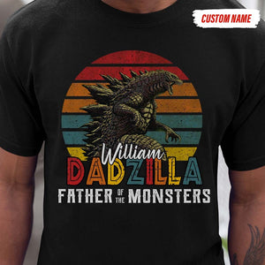 GeckoCustom Dadzilla Father Of The Monsters Dad Shirt, HN590