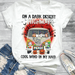 GeckoCustom Dark Desert Highway Hippie Bus Cat T-shirt, Custom Cat Lover Gift, Halloween Gift, HN590 Premium Tee / White / S