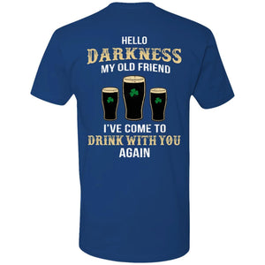 GeckoCustom irish darkness front shamrock Premium Tee / Royal / X-Small