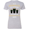 GeckoCustom irish darkness front shamrock Women Tee / Heather Grey / X-Small