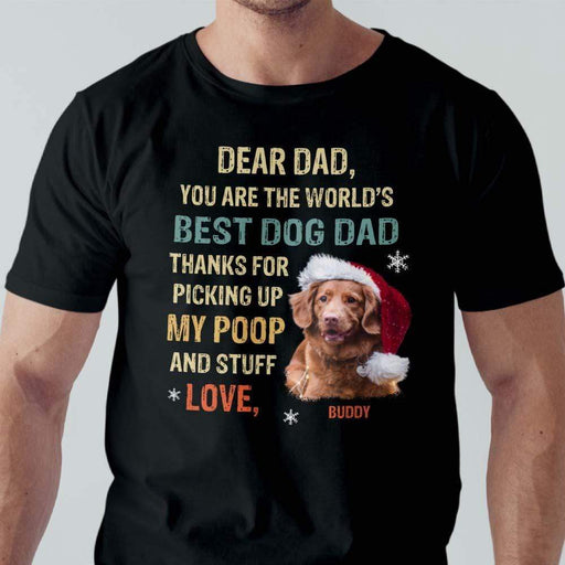 GeckoCustom Dear Dad You Are The Worlds Dog Dad Shirt Premium Tee (Favorite) / P Black / S