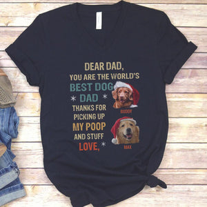 GeckoCustom Dear Dad You Are The Worlds Dog Dad Shirt