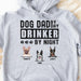 GeckoCustom Dog Dad By Day Drinker By Night Personalized Custom Dog Dad Shirt C333 Pullover Hoodie / Sport Grey Colour / S