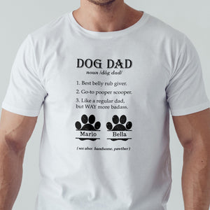 GeckoCustom Dog Dad Custom Shirt H228 Premium Tee (Favorite) / P Sport Grey / S