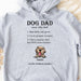 GeckoCustom Dog Dad Personalized Custom Father's Day Birthday Bright Shirt C228 Pullover Hoodie / Sport Grey Colour / S