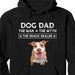 GeckoCustom Dog Dad The Man The Myth The Snack Dealer Personalized Custom Photo Dog Dad Shirt C542V2 Pullover Hoodie / Black Colour / S