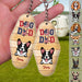 GeckoCustom Dog Dad Vintage Keychain, Dog Lover Gift, Custom Dog Breed HN590 2 Pieces / 3"H x 1.5"W