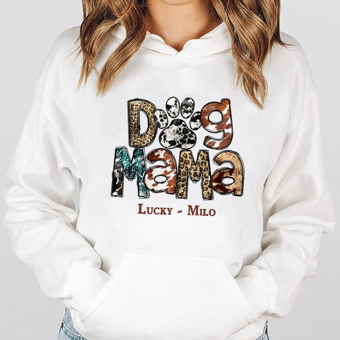 GeckoCustom Dog Mama Custom Shirt C218 Pullover Hoodie / White Colour / S