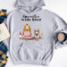 GeckoCustom Dog Mother Wine lover Dog T-shirt, Dog Lover Gift, Custom Dog Breed HN590 Pullover Hoodie / Sport Grey Color / S