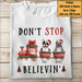 GeckoCustom Don't Stop Believin' Dog Shirt