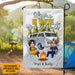 GeckoCustom Drive Slow Drunk Campers Matter Couple Chibi Outdoor Camping Garden Flag HN590
