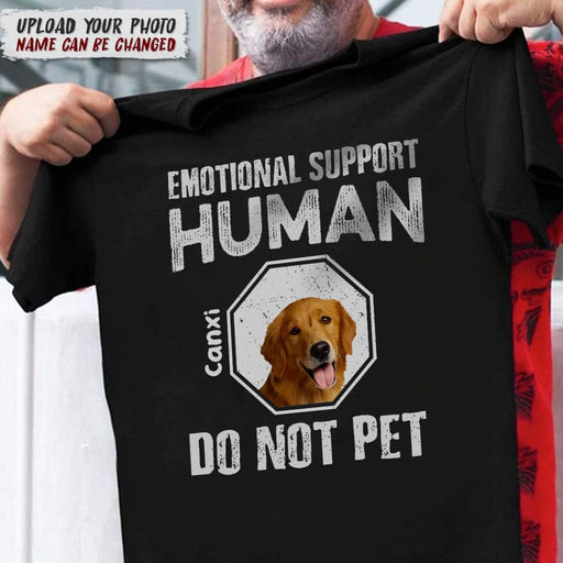 GeckoCustom Emotional Support Human Front Dog Shirt, T286 HN590
