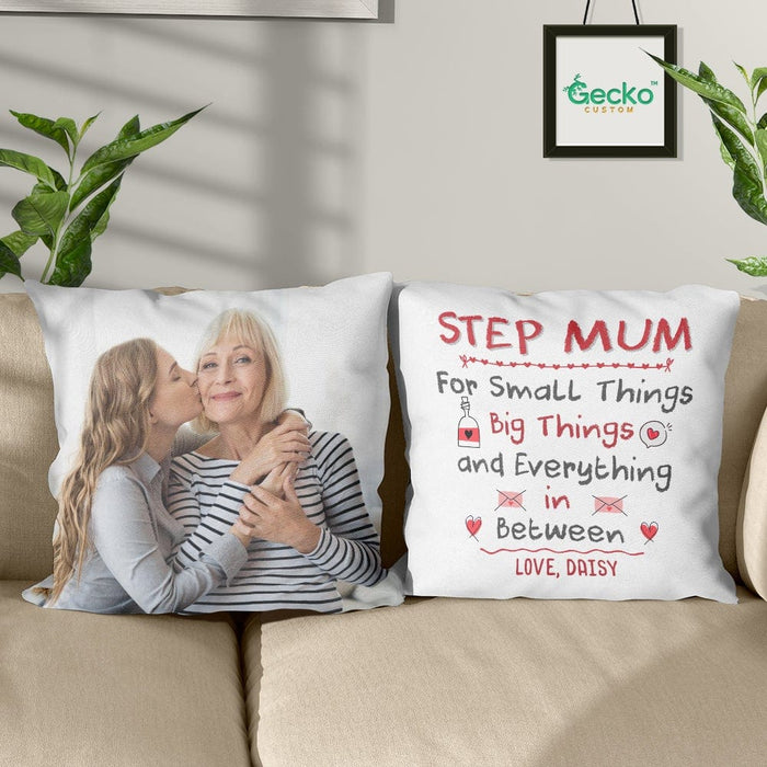 GeckoCustom Everything In Between Stepmother Family Throw Pillow HN590 14x14 in / Pack 1