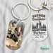GeckoCustom Father And Daughter Hunting Partners For Life Hunter Metal Keychain HN590 With Gift Box (Favorite) / 1.77" x 1.06"
