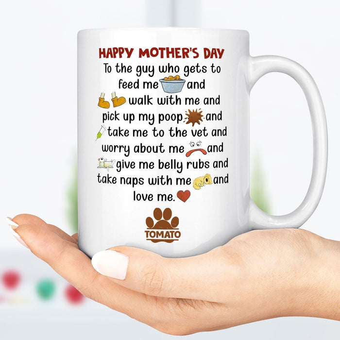 GeckoCustom Fathers Mothers Day From Dog Personalized Custom Dog Mug C233