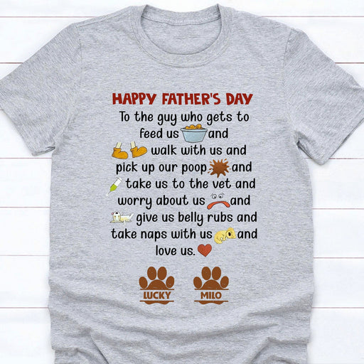 GeckoCustom Fathers Mothers Day From Dog Personalized Custom Dog Shirt C232 Unisex T-Shirt / Light Blue / S