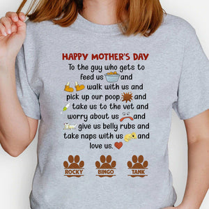 GeckoCustom Fathers Mothers Day From Dog Personalized Custom Dog Shirt C232