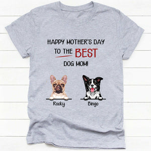 GeckoCustom Fathers Mothers Day From Dog Personalized Custom Dog Shirt C234 Ladies T-Shirt / Light Blue Color / S