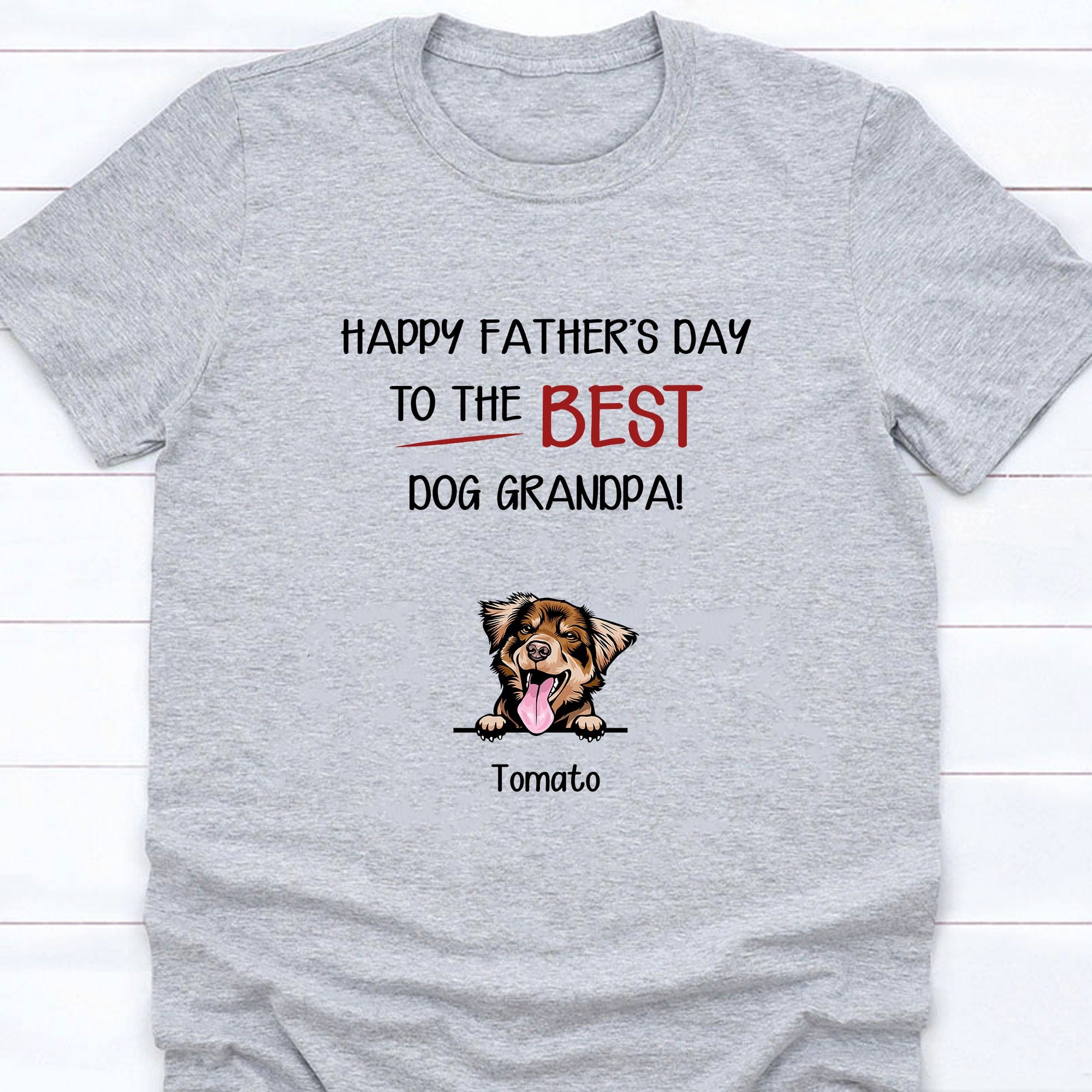 GeckoCustom Fathers Mothers Day From Dog Personalized Custom Dog Shirt C234