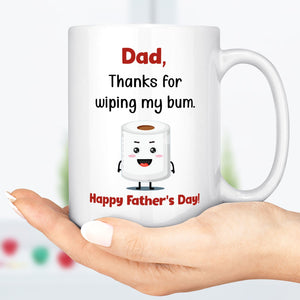 GeckoCustom First 1st Fathers Day Mug, Funny Fathers Day Mug, Custom Dad Mug, 1st Fathers Day Gift From Daughter/Son C299