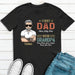 GeckoCustom First Dad Now Grandpa Personalized Custom Father's Day Birthday Dark Shirt C337 Basic Tee / Black / S