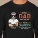 GeckoCustom First Dad Now Grandpa Personalized Custom Father's Day Birthday Dark Shirt C337 Long Sleeve / Colour Black / S