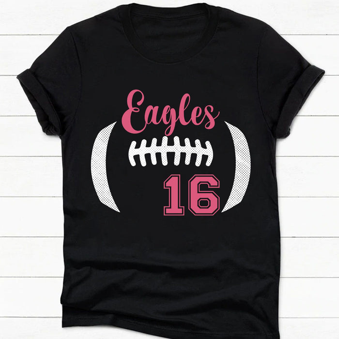 GeckoCustom Football Team Personalized Custom Football Shirt C484 Women Tee / Black Color / S