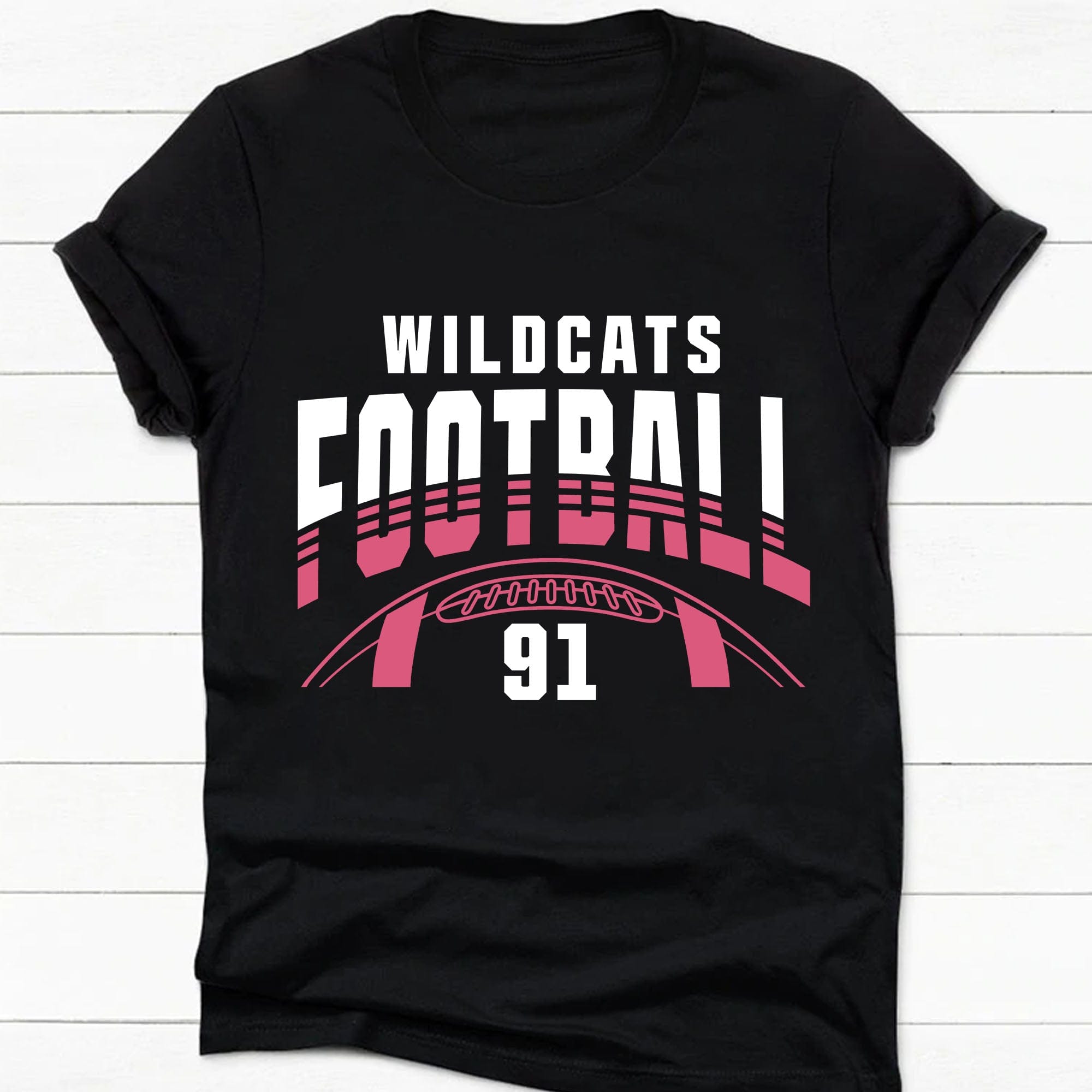 GeckoCustom Football Team Personalized Custom Football Shirt C486 Basic Tee / Black / S