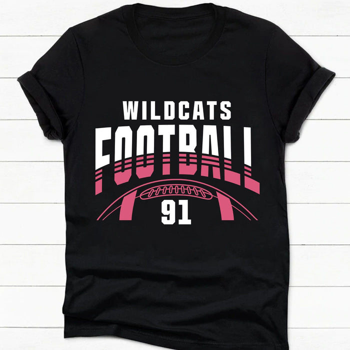 GeckoCustom Football Team Personalized Custom Football Shirt C486 Women Tee / Black Color / S